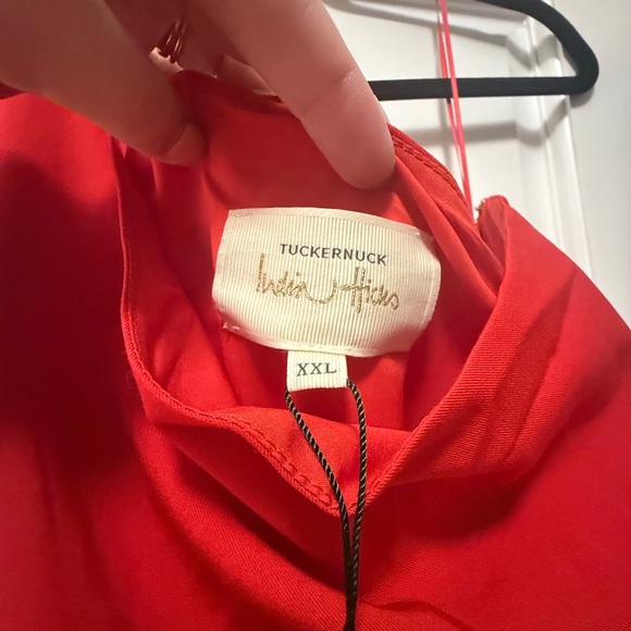 Tuckernuck Scarlet Carmen Red Asymmetrical One Shoulder Dress - Picture 5 of 5